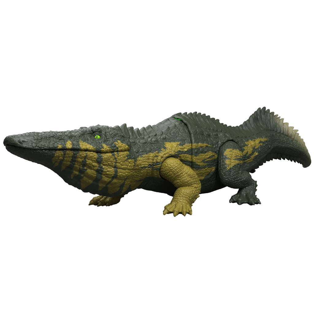 Jurassic World: Stomatosuchus angreifender Dino mit Sound und Licht – Mattel Bild 2