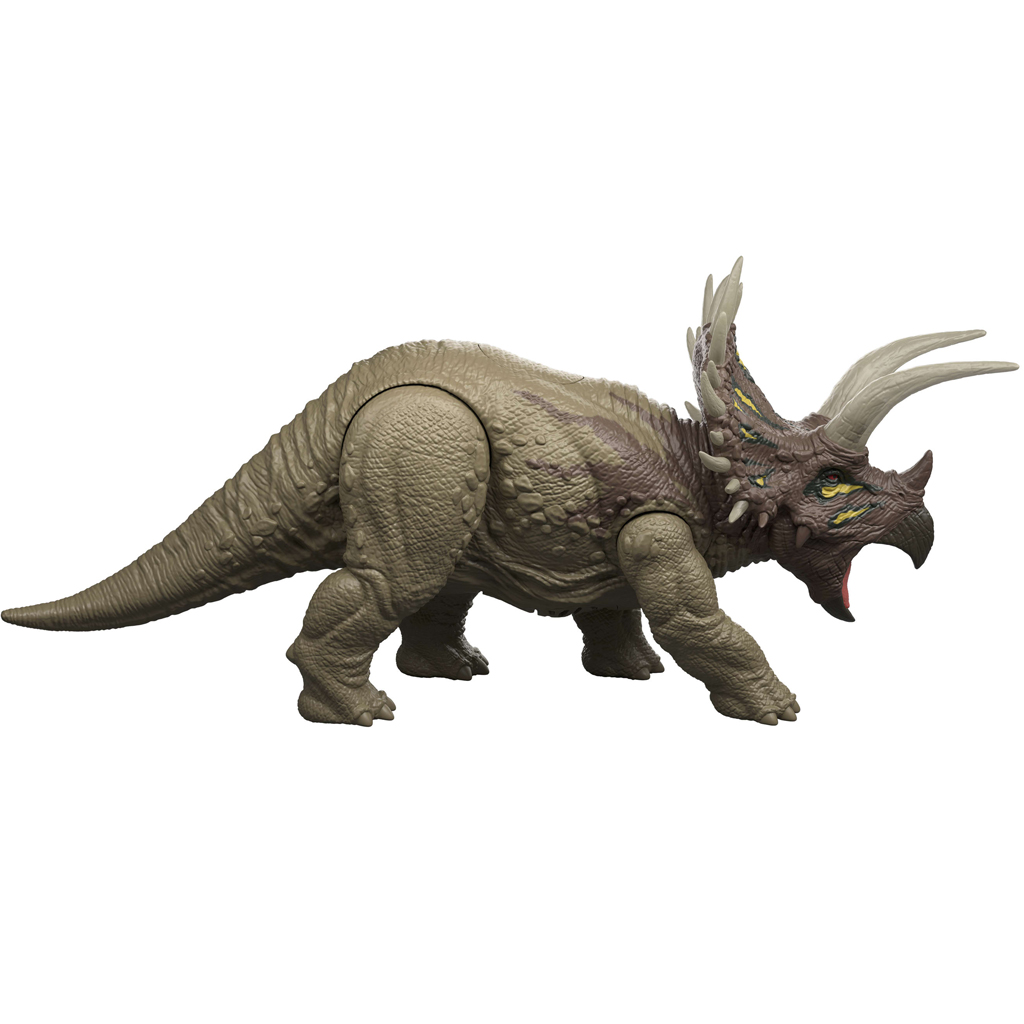 Jurassic World: Triceratops Angreif-Dino mit Sound und Licht – Mattel Bild 2