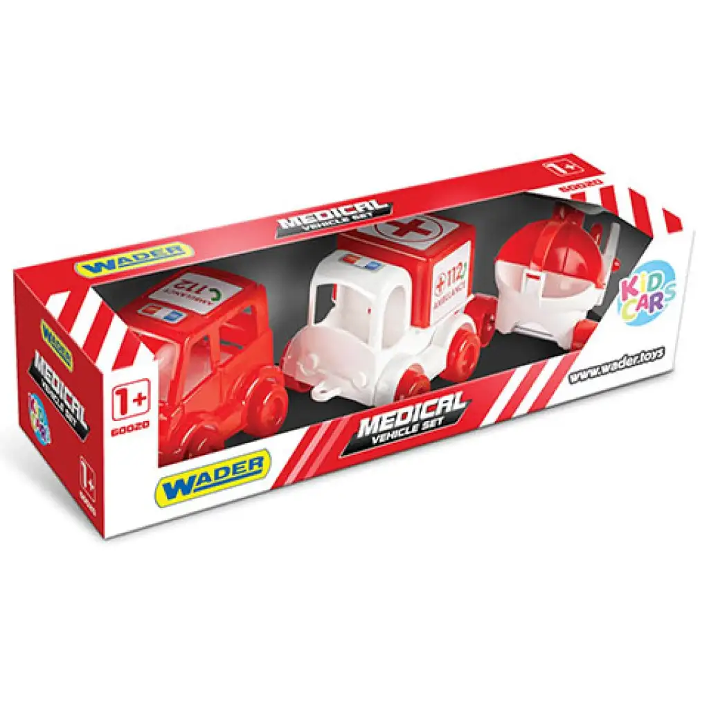Kid Cars Rettungsfahrzeuge 3er-Set - Wader Bild 1