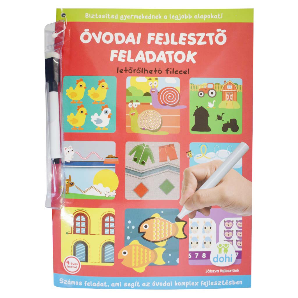 Vorschulentwicklungsaufgaben mit abwischbarem Filzstift - D-Toys Bild 1