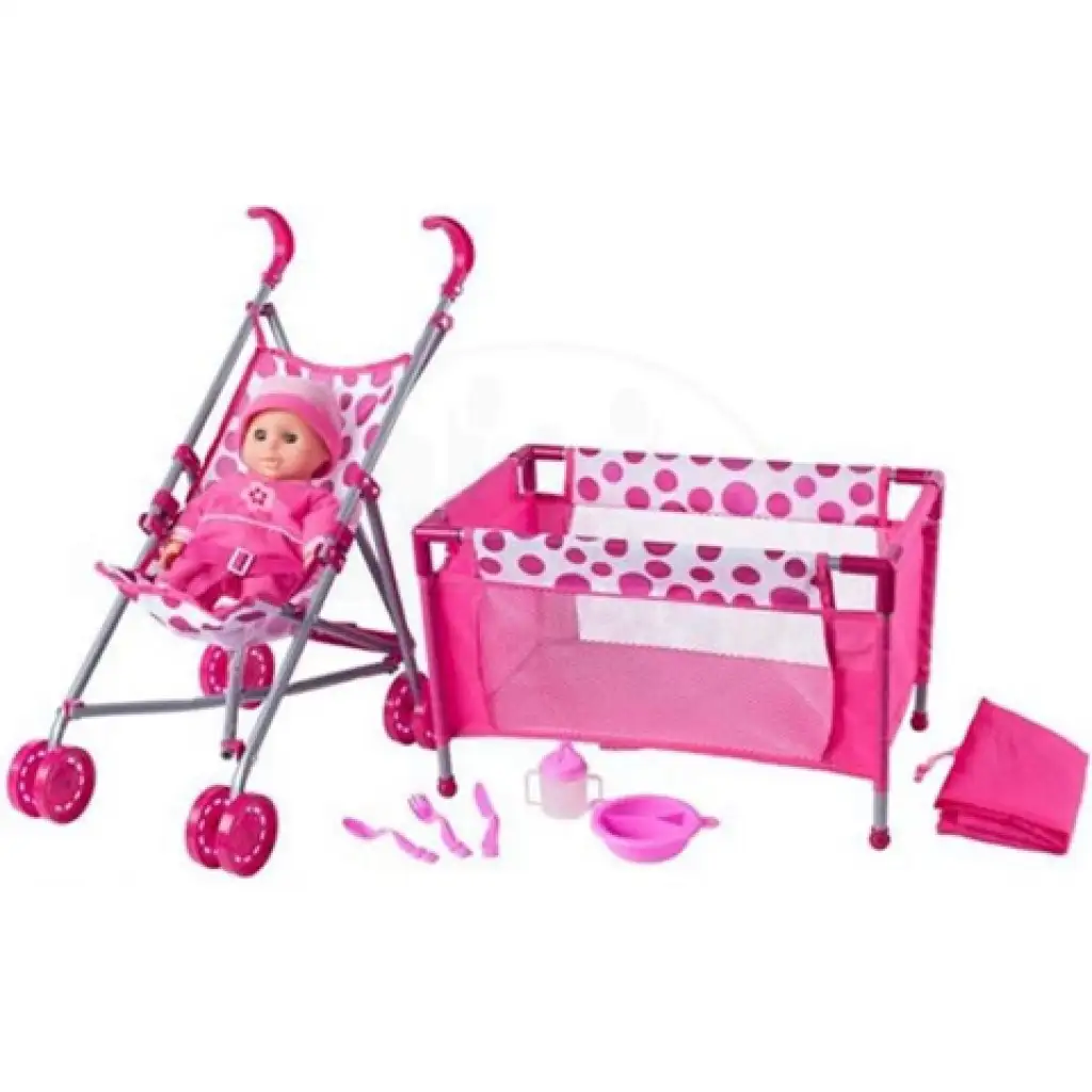Kinderwagen mit Zubehör - Woodyland Bild 1