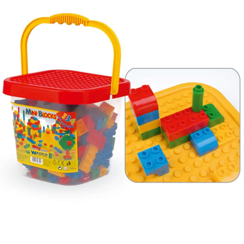 Kleine Bauklötze im Spielzeug-Eimer - Wader Bild 1