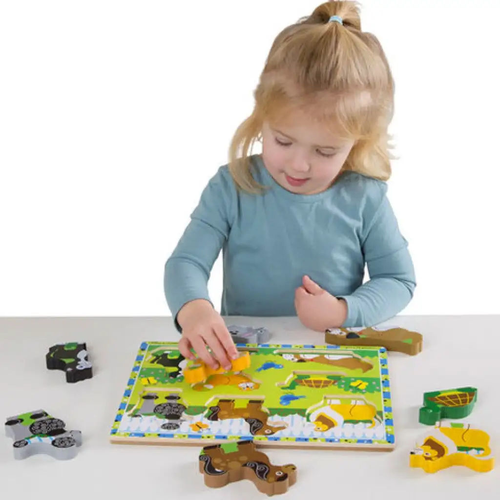 Kleine Lieblinge dickes Holz Formpuzzle 8 Teile - Melissa & Doug Bild 2