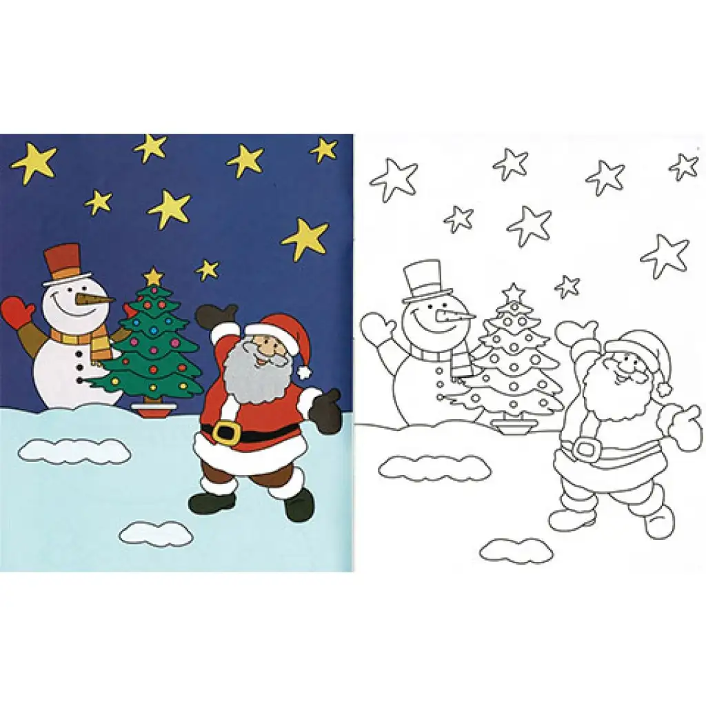 Kleiner Malblock - Weihnachten Malset Bild 2