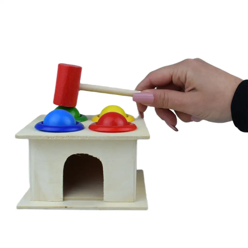 Konck the Ball ist ein Geschicklichkeitsspiel aus Holz. Bild 4
