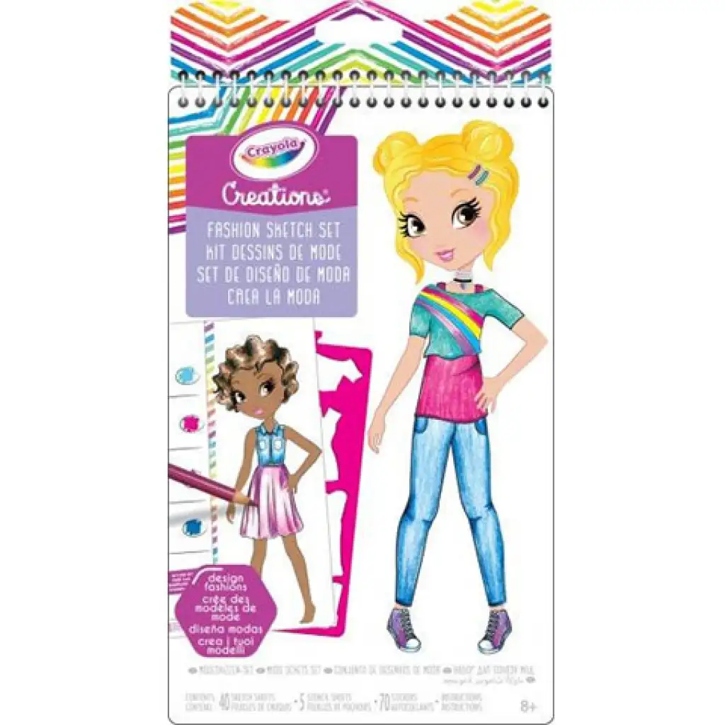 Kreationen: Kleines Modedesigner-Zeichenset - Crayola Bild 1
