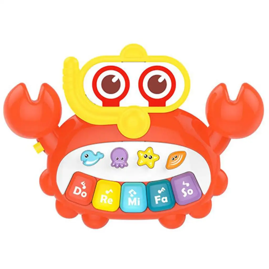 Krebsförmiger Baby-Synthesizer-Spielzeuginstrument Bild 2