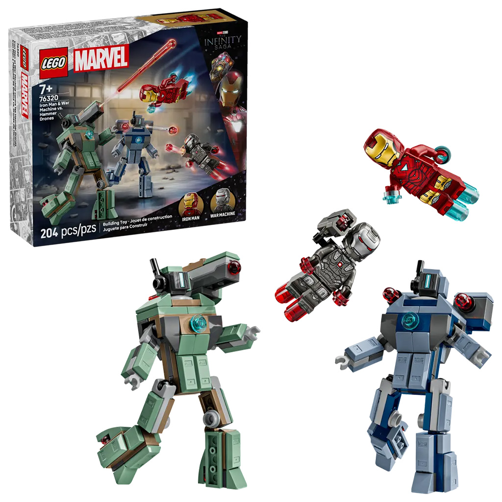 LEGO® Marvel: Iron Man und War Machine gegen Hammer-Drohnen (76320) Bild 1