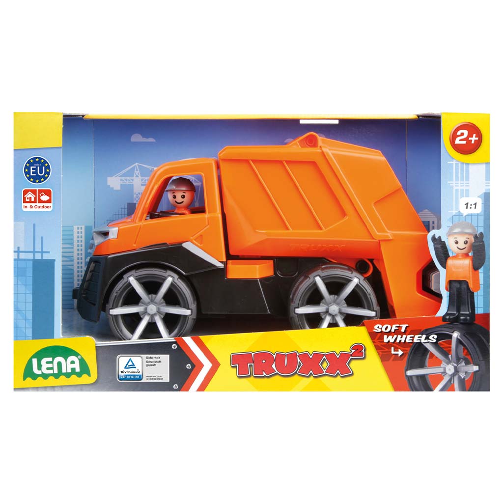 LENA: Truxx 2 Müllwagen mit Box 30 cm Bild 1