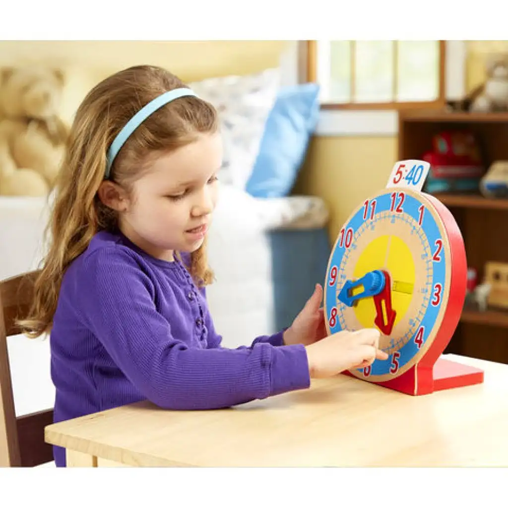 Lerne die Uhr kennen! Lernspielzeug aus Holz - Melissa & Doug Bild 3