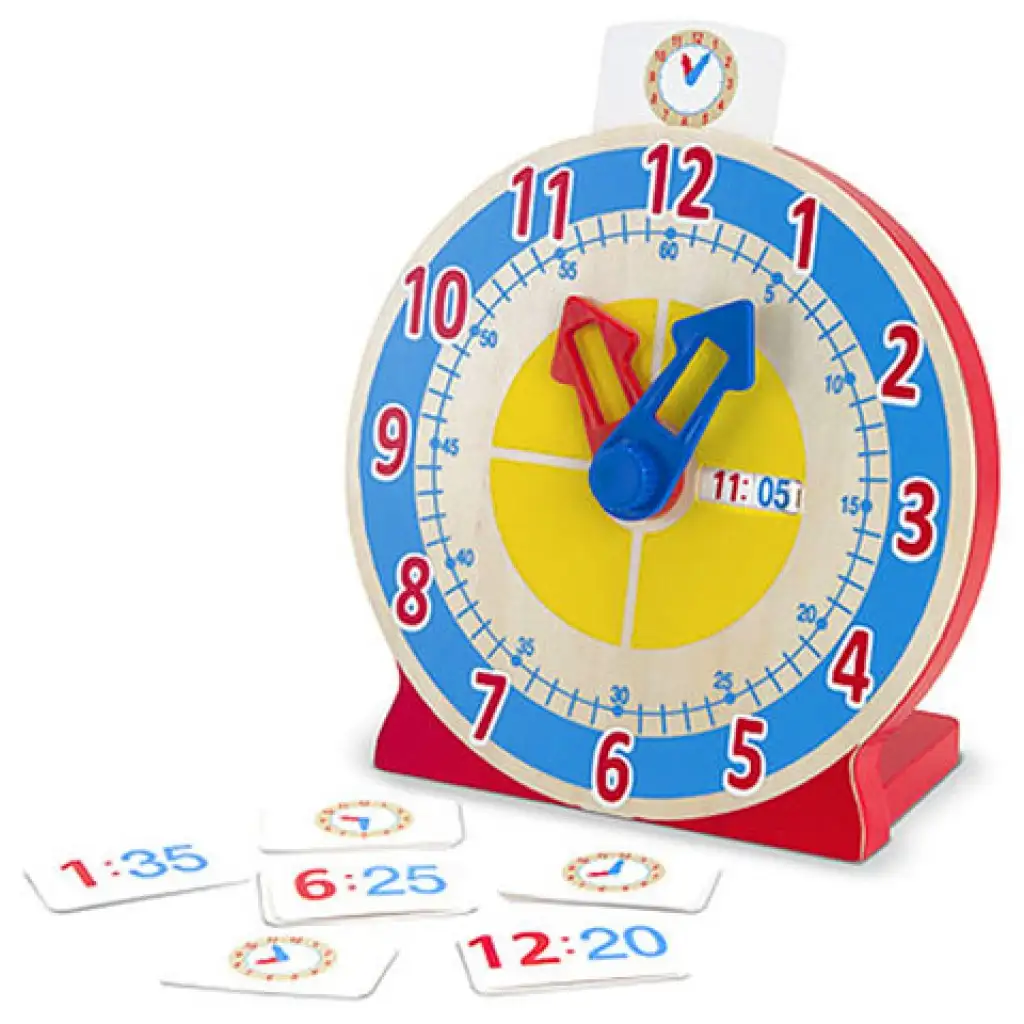 Lerne die Uhr kennen! Lernspielzeug aus Holz - Melissa & Doug Bild 1