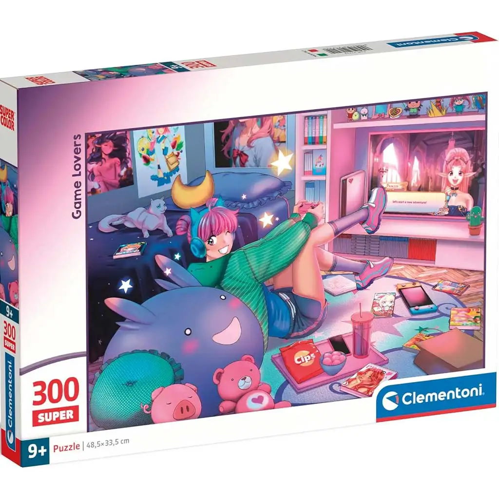 Liebhaber von Spielen 300-teiliges Super-Puzzle - Clementoni Bild 1