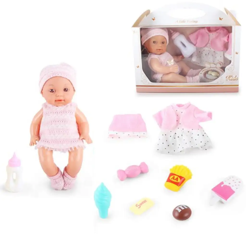 Little Darling Puppe mit Sound und 8 Zubehörteilen 30cm Bild 1