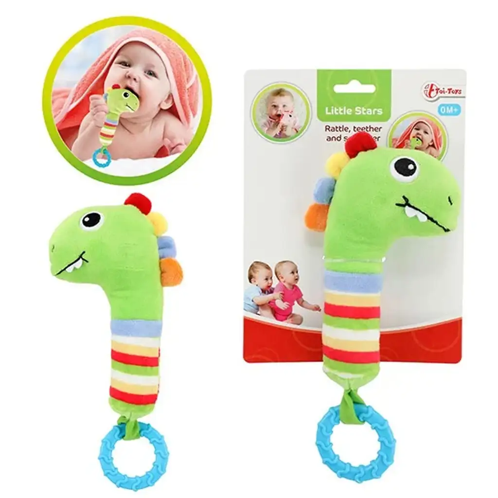 Little Stars: Dinosaurier-Plüsch-Beißring Bild 1