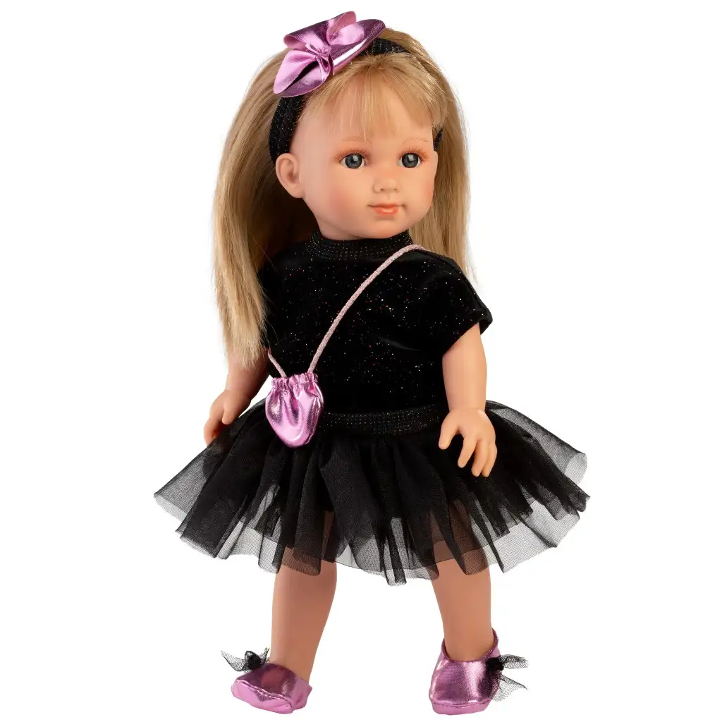 Llorens: Elena 35 cm große Puppe in schwarzem Kleid Bild 1