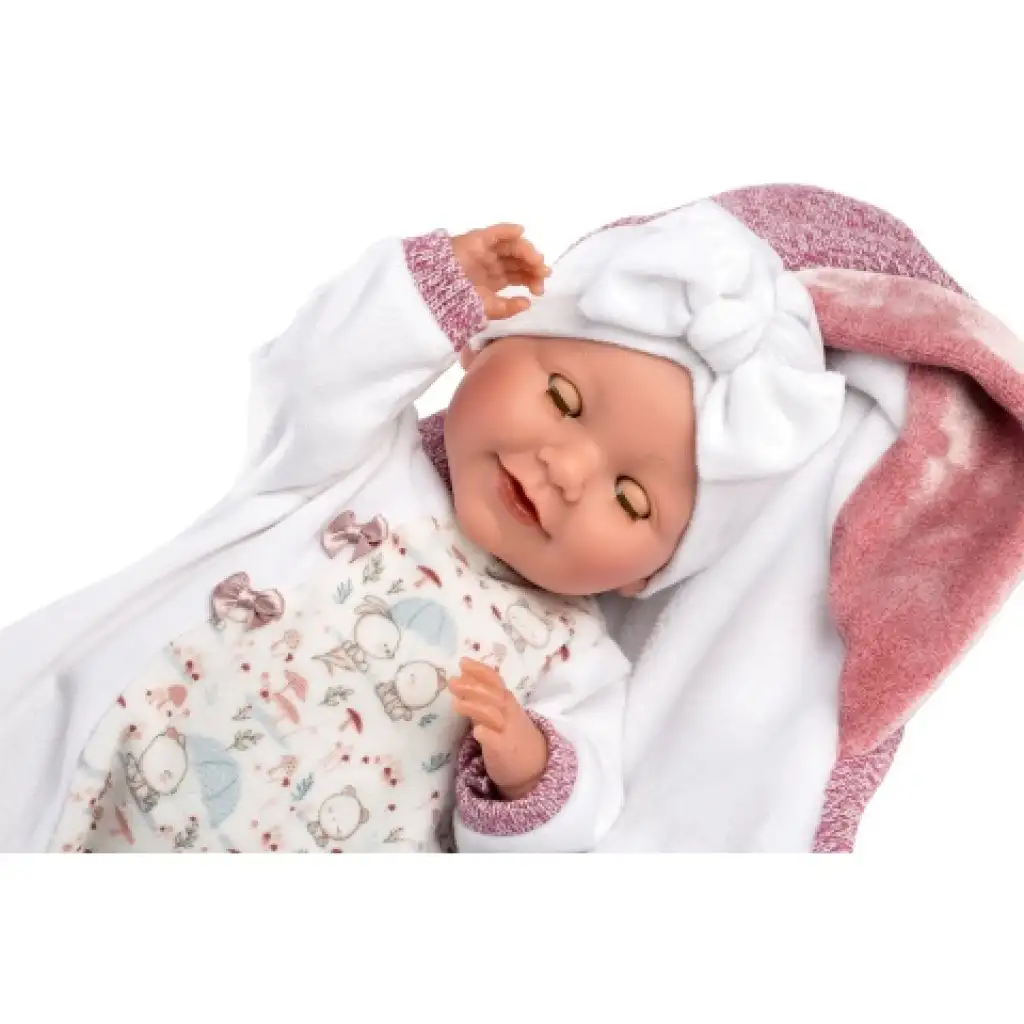 Llorens: Heidi Llorana 42 cm weinendes Neugeborenes mit Decke Bild 4