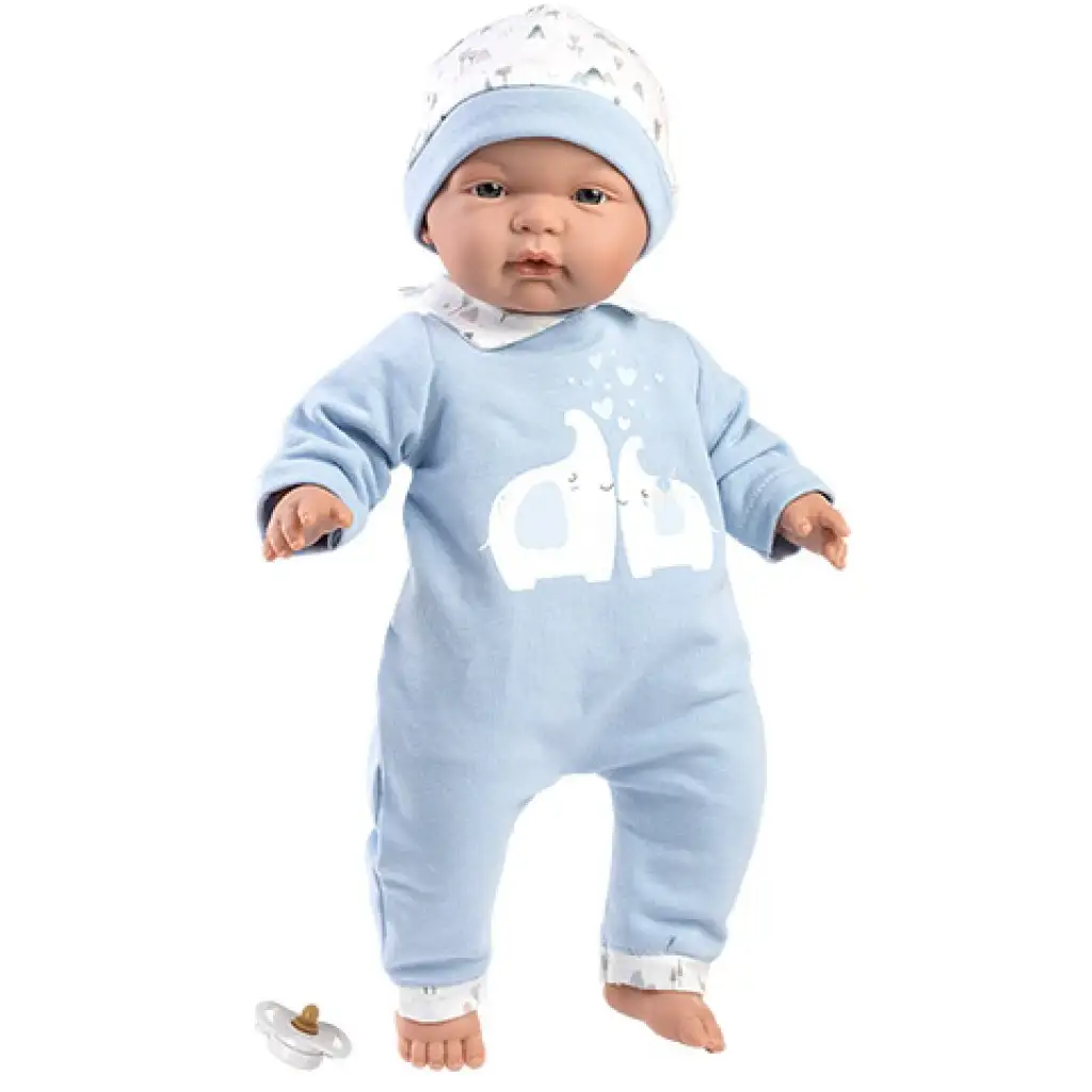 Llorens: Joel Baby in einem Strampler mit Elefanten, 38 cm Bild 2