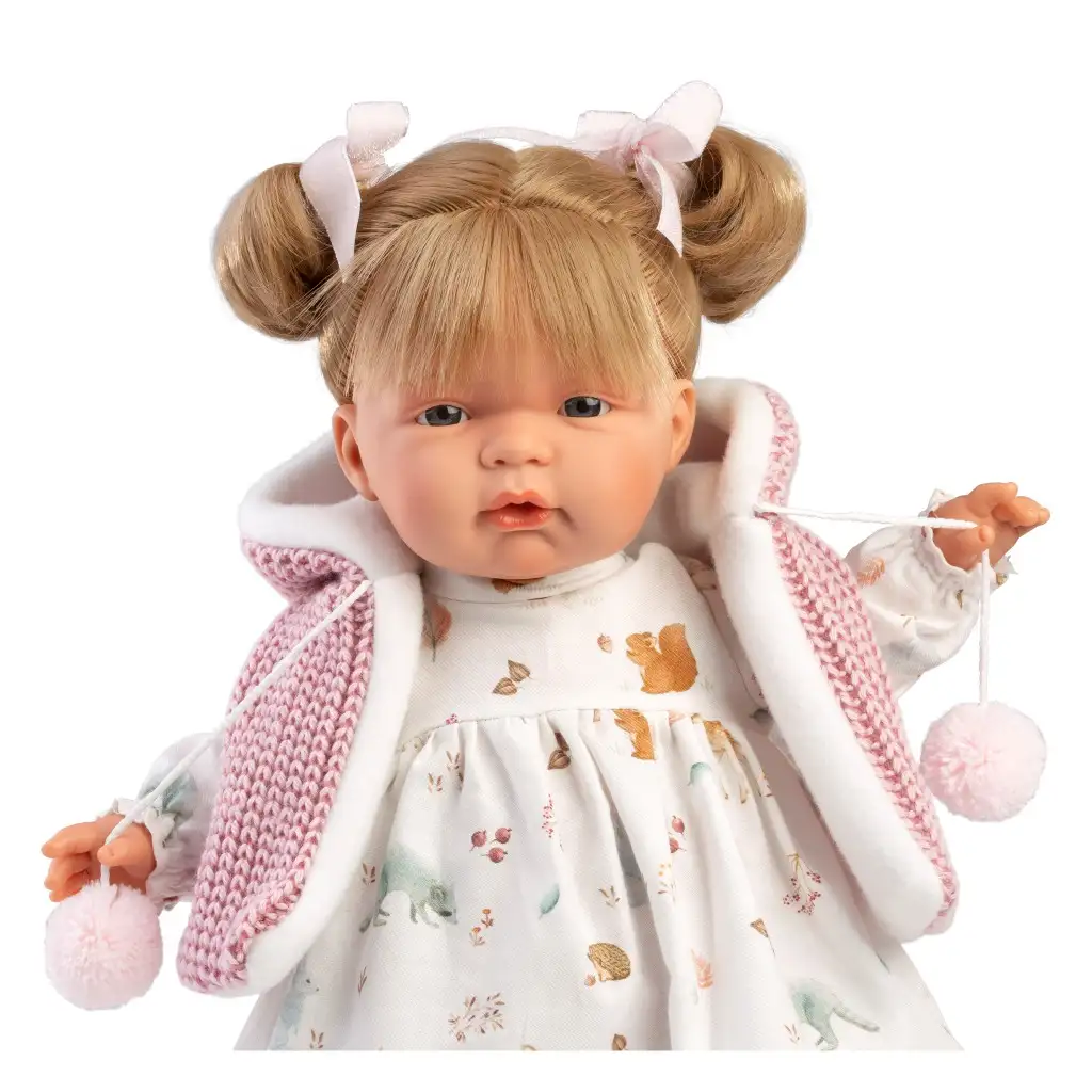 Llorens: Joelle 38 cm große Puppe mit Geräuschen im Rehkleid Bild 3