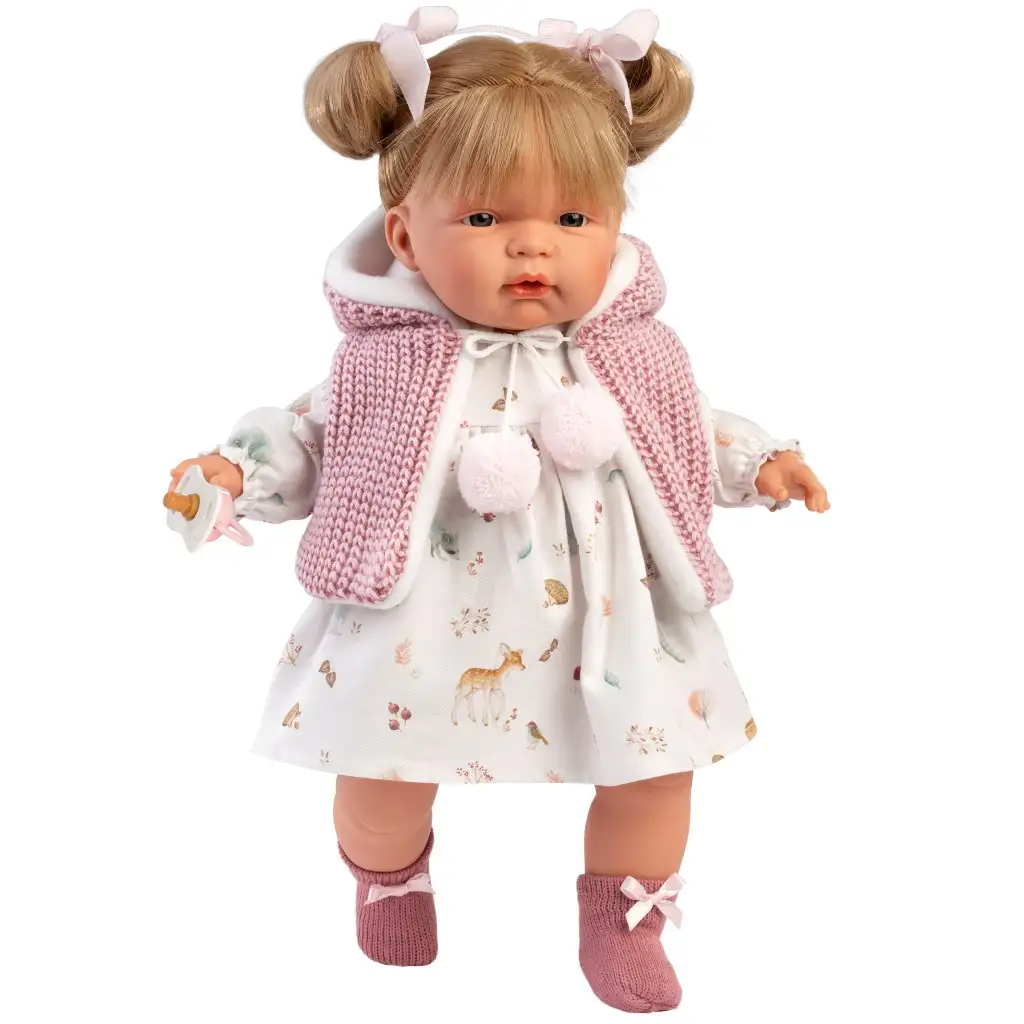 Llorens: Joelle 38 cm große Puppe mit Geräuschen im Rehkleid Bild 1
