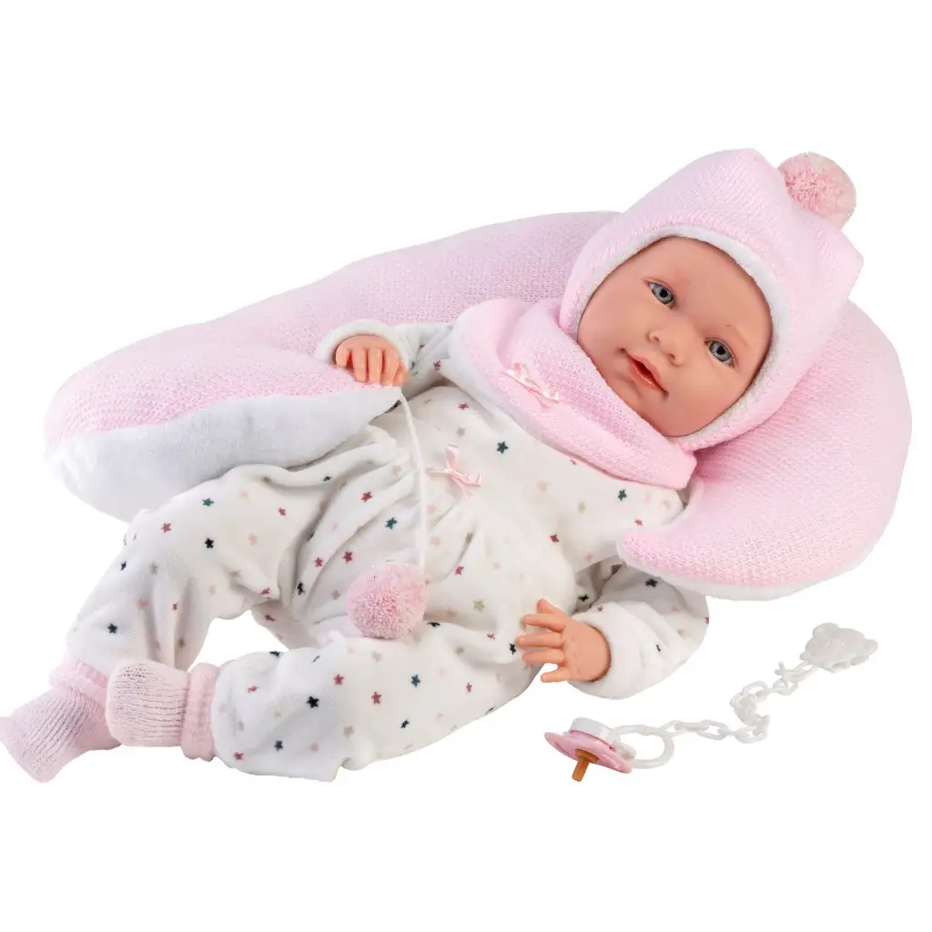 Llorens: Mimi 42 cm große Puppe mit Geräuschen und Bauchpolster Bild 2