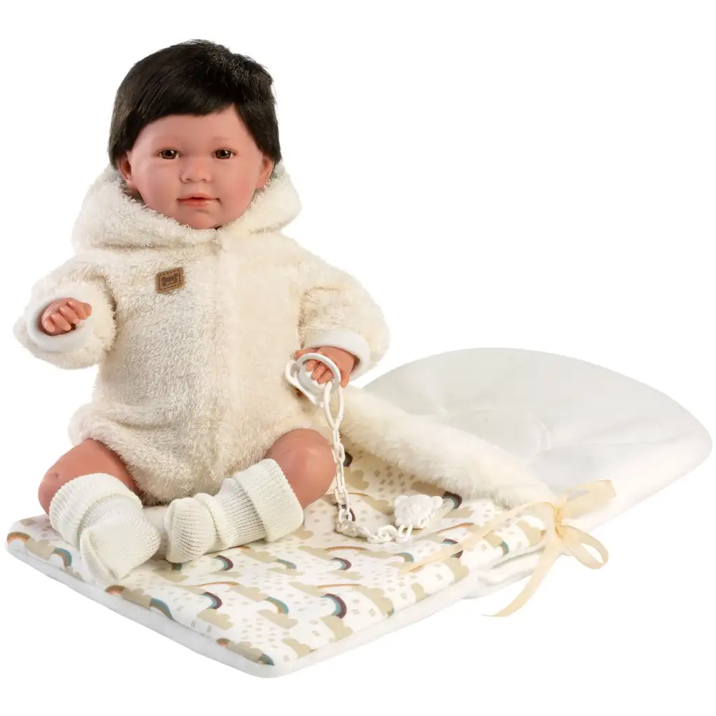 Llorens: Mimi Llorana 42 cm große Puppe mit Geräusch und Schlafsack Bild 1