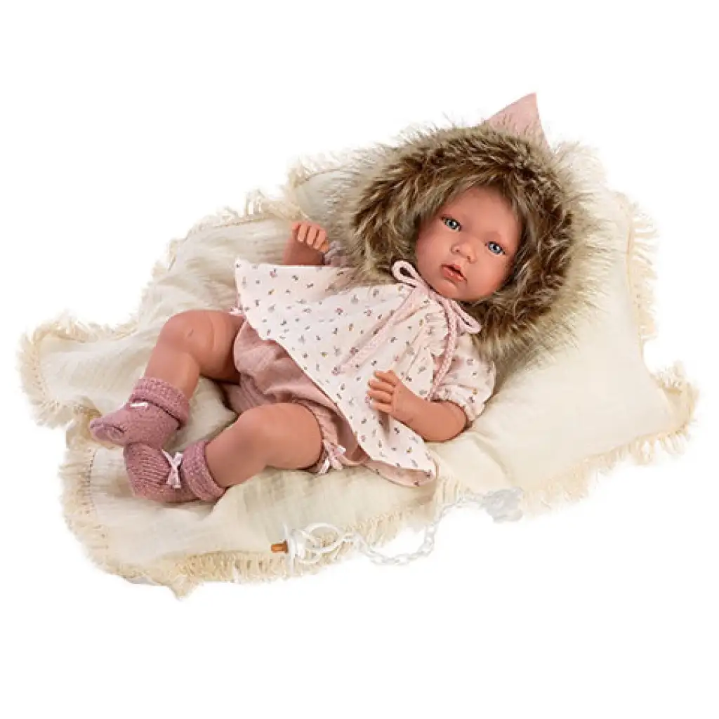 Llorens: Mimi neugeborenes 40cm weinendes Mädchenpuppe mit Decke Bild 1