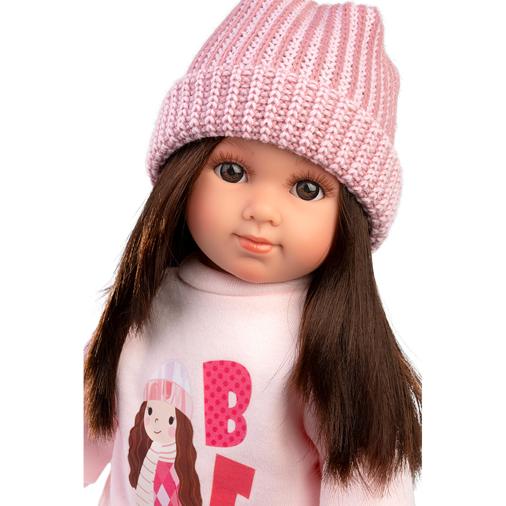 Llorens: Sara, 35 cm große Puppe mit rosa gestrickter Mütze Bild 4