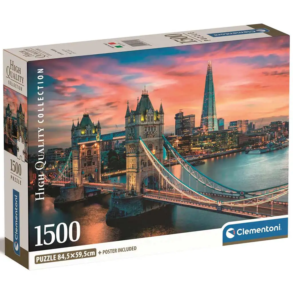 Londoner Dämmerung 1500-teiliges HQC Puzzle 84,5x59,5cm - Clementoni Bild 1