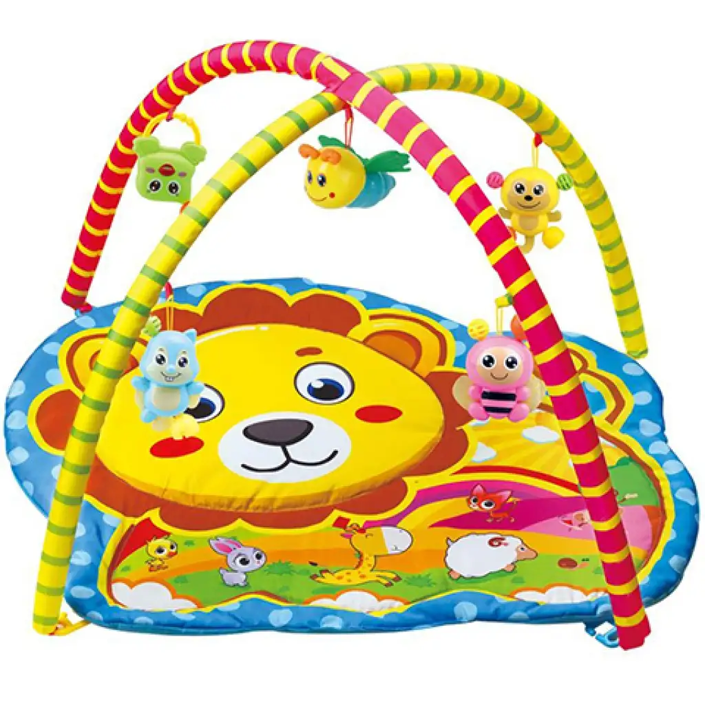 Löwen Baby Spielteppich mit Plüsch Tieren 72x65x47cm Bild 1