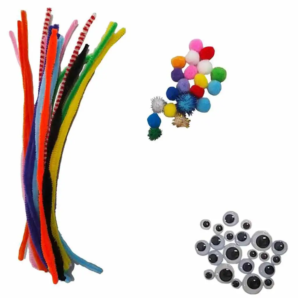 Luna: Bastelset mit Pompons, Chenilledraht und Augen, 450-teiliges Set Bild 2