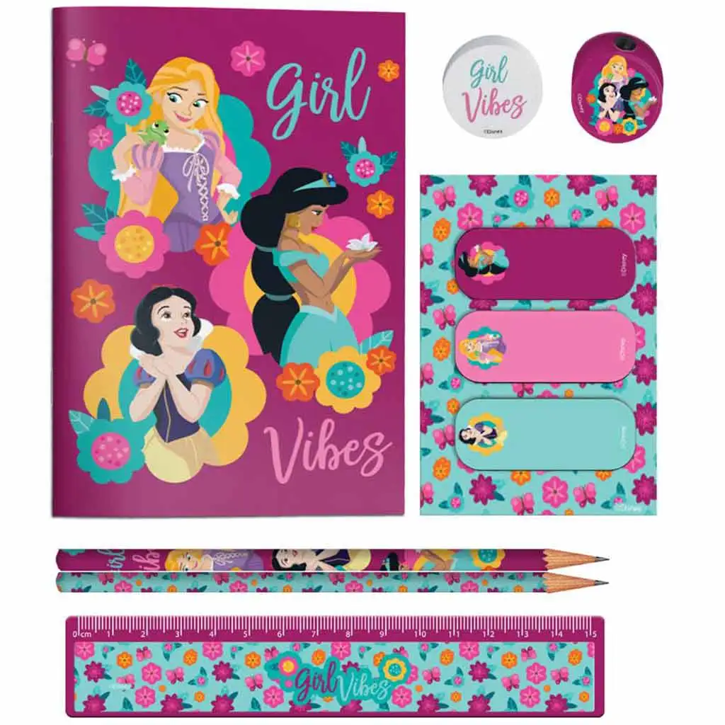 Luna: Disney Prinzessinnen Schreibset in PVC Tasche Bild 2