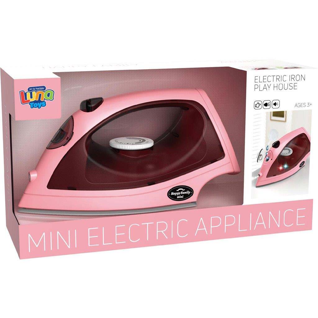 Luna: Happy Family rosa elektrisches Bügeleisen mit Licht und Sound Bild 1