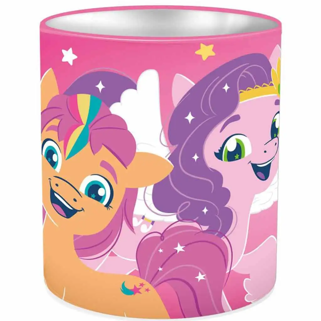 Luna: Mein kleiner Pony zylindrischer Metall Schreibtisch Stiftehalter 10x11cm Bild 1