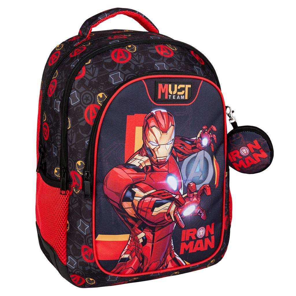 Luna: Muss Team Ironman abgerundeter 3-Fächer-Rucksack 32x18x43 cm Bild 1