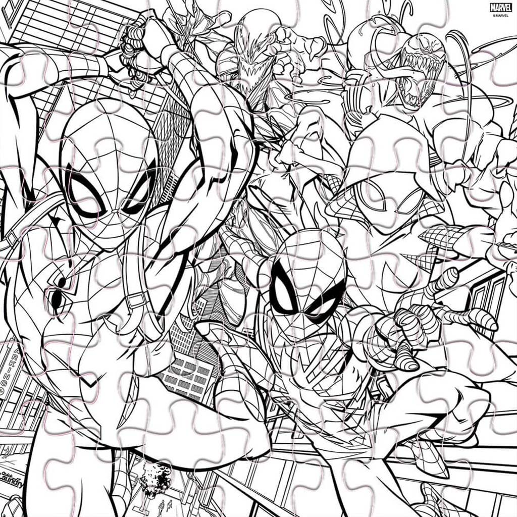 Luna: Spider-Man 42-teiliges ausmalbares Puzzle Bild 3