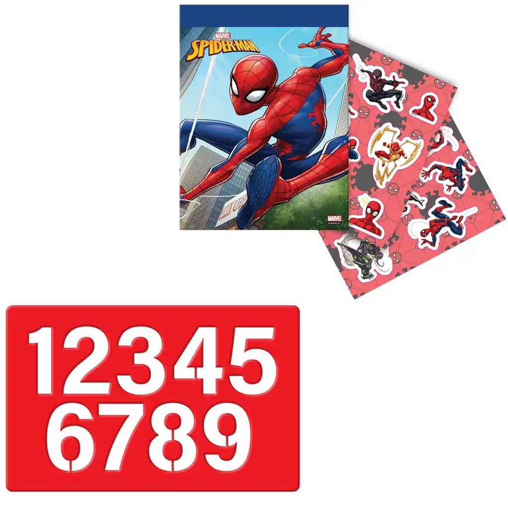 Luna: Spider-Man Malset mit Schablone und Aufklebern 54x47cm Bild 3