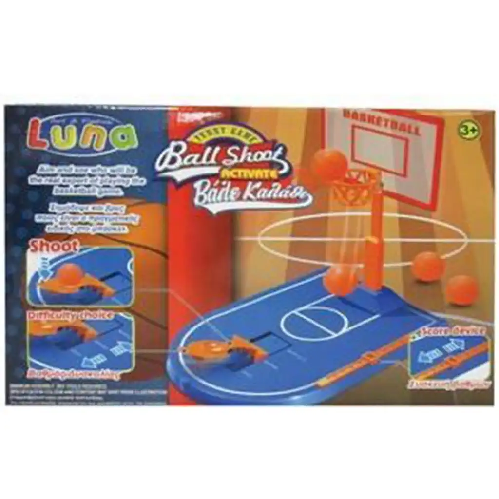 Luna: Tisch-Basketball-Geschicklichkeitsspiel-Set 27x19cm Bild 1