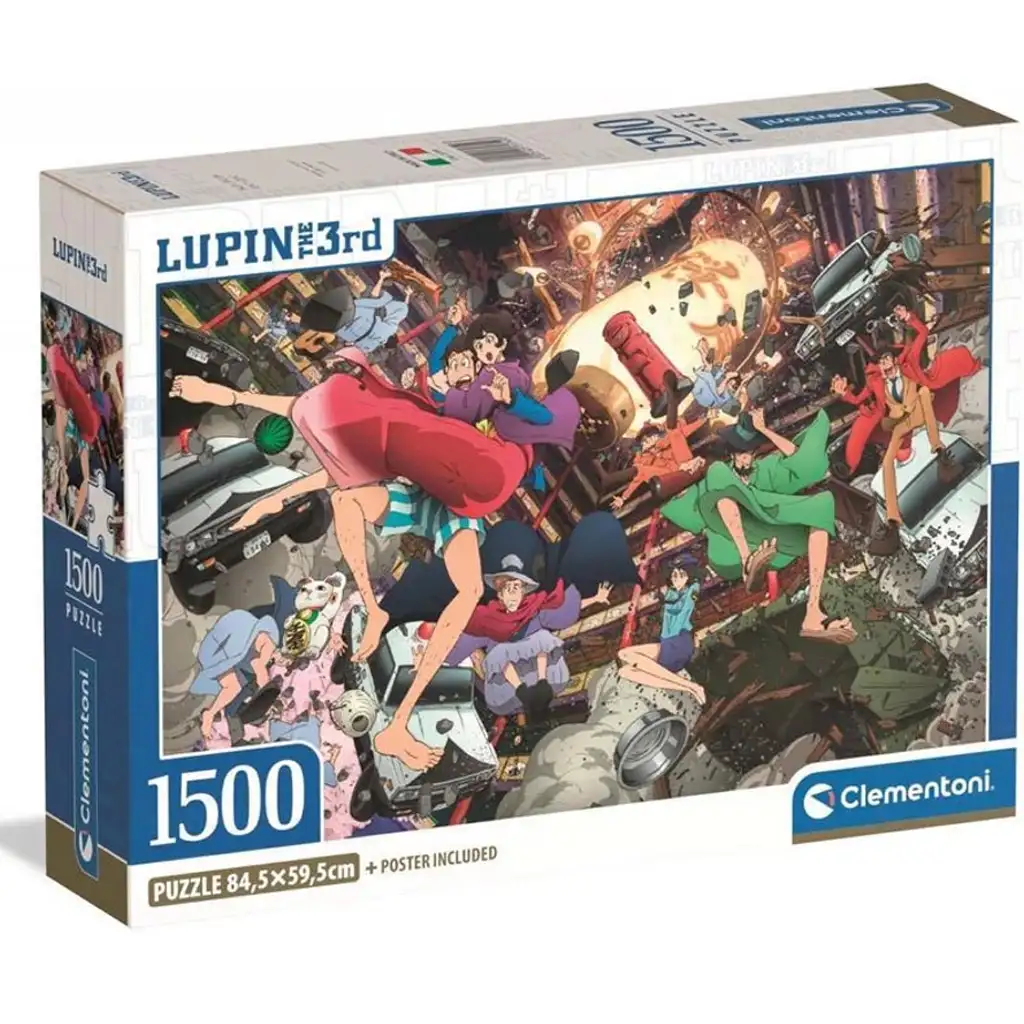 Lupin der Dritte 1500-teiliges Kompaktpuzzle - Clementoni Bild 1