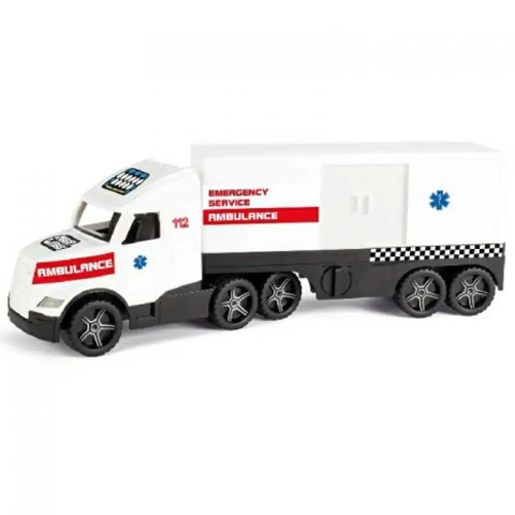 Magic Truck: Rettungswagen mit fluoreszierenden Lampen 81cm - Wader Bild 1