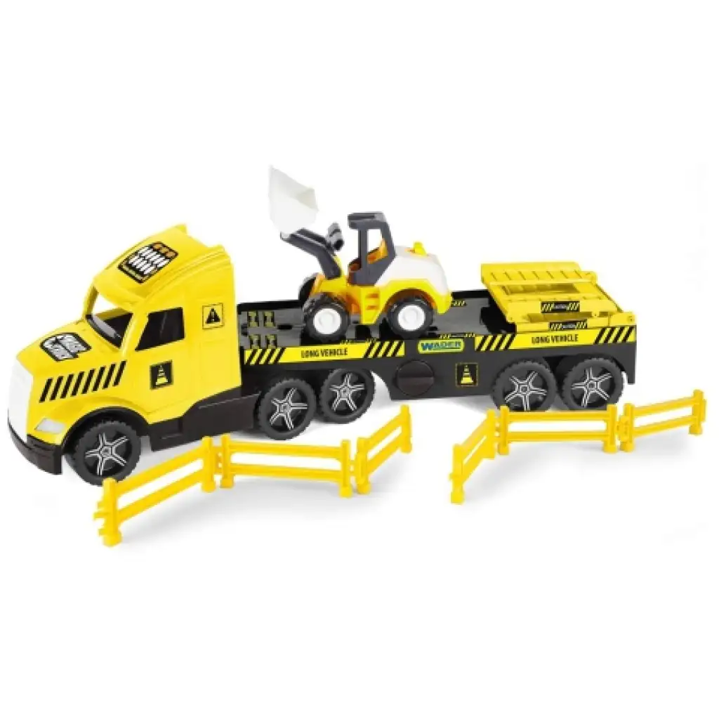 Magic Truck Technic: LKW mit Bulldozer und Licht 80cm - Wader Bild 2