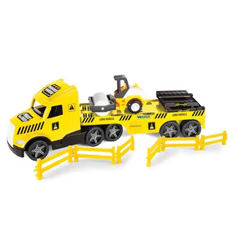 Magic Truck Technic: LKW mit Walze und Licht 80cm - Wader Bild 2