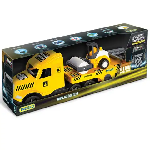 Magic Truck Technic: LKW mit Walze und Licht 80cm - Wader Bild 1