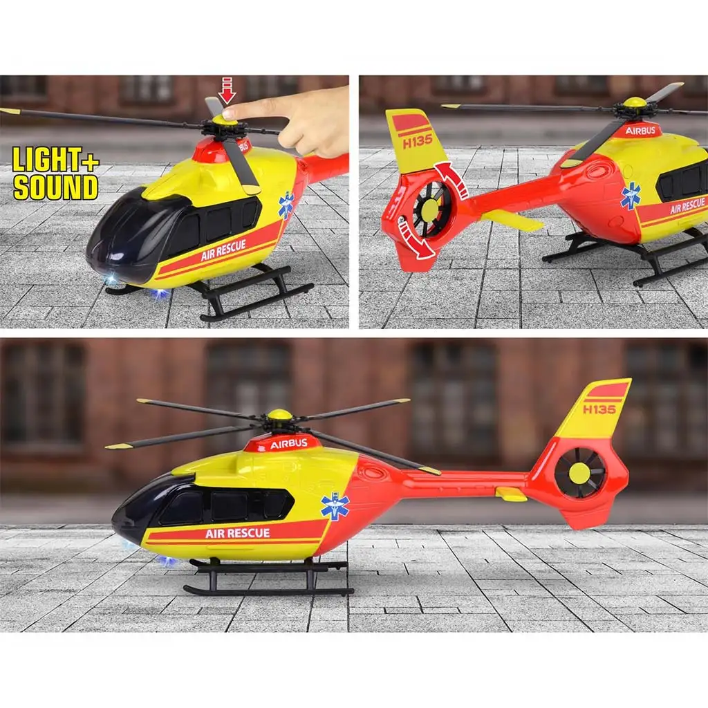 Majorette: Airbus H135 Rettungshubschrauber mit Licht und Sound - Simba Toys Bild 3