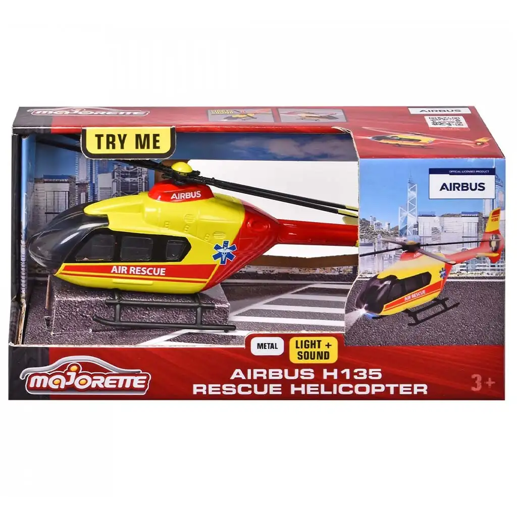 Majorette: Airbus H135 Rettungshubschrauber mit Licht und Sound - Simba Toys Bild 1