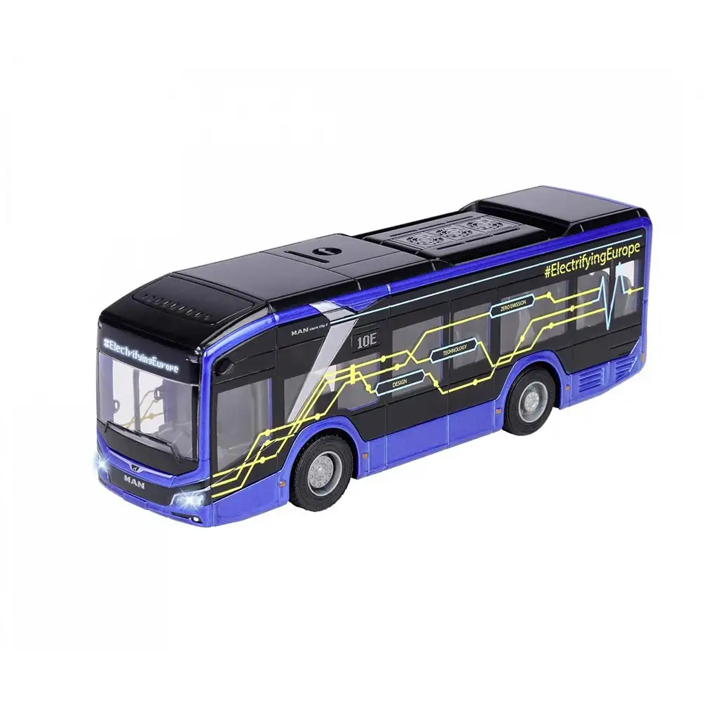 Majorette: MAN Lion's City 10E Bus mit Licht und Sound - Simba Toys Bild 2