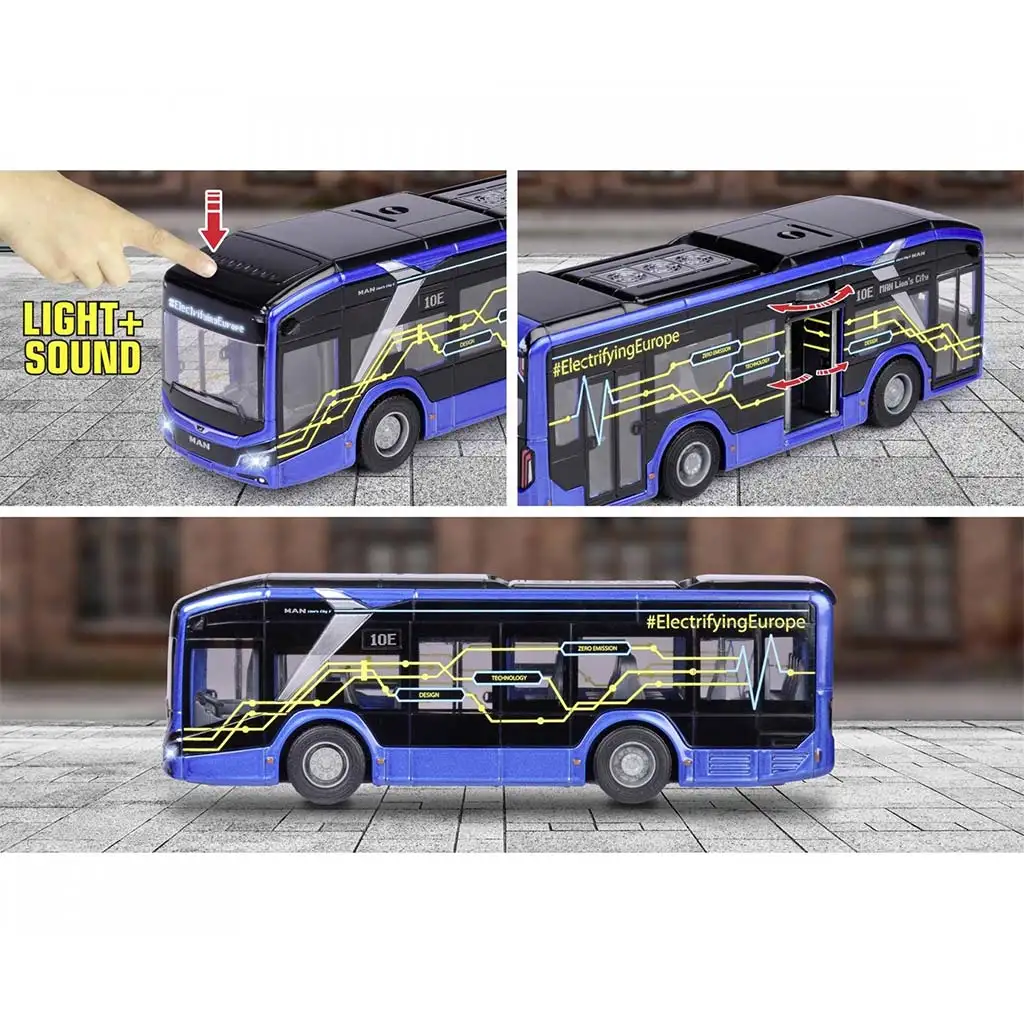 Majorette: MAN Lion's City 10E Bus mit Licht und Sound - Simba Toys Bild 3