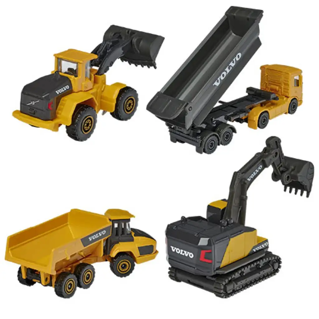 Majorette - Volvo Edition Baugeräte 4er-Set - Simba Toys Bild 3