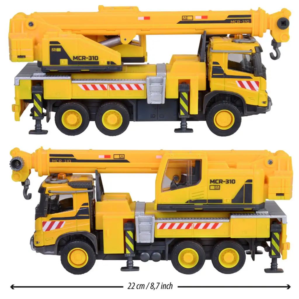 Majorette: Volvo Kranwagen mit Licht und Sound 22 cm - Simba Toys Bild 2