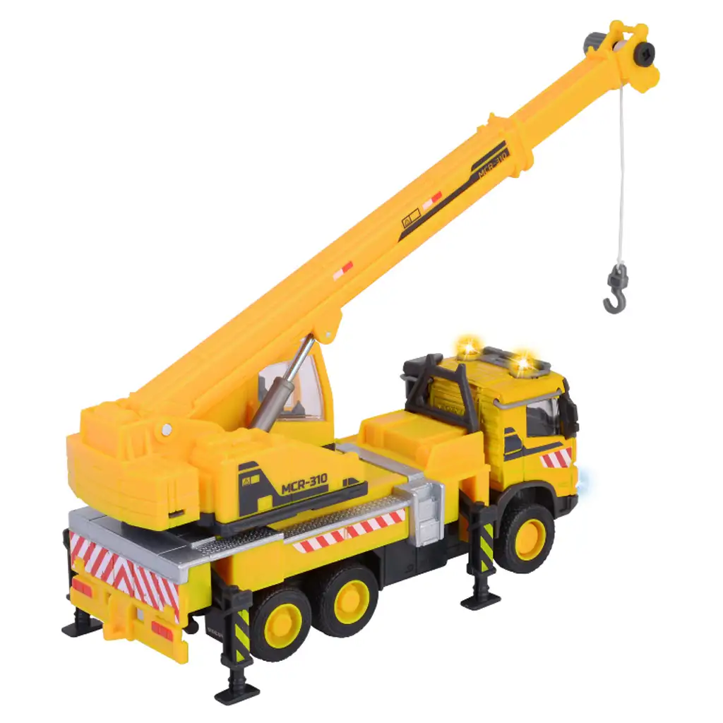 Majorette: Volvo Kranwagen mit Licht und Sound 22 cm - Simba Toys Bild 3