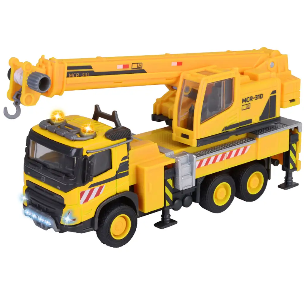 Majorette: Volvo Kranwagen mit Licht und Sound 22 cm - Simba Toys Bild 4